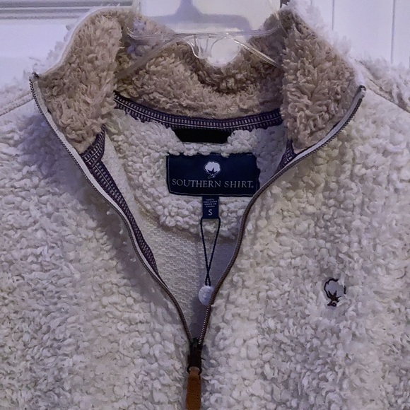 Southern Shirt Half Zip Sherpa Jacket - Picture 2 of 2